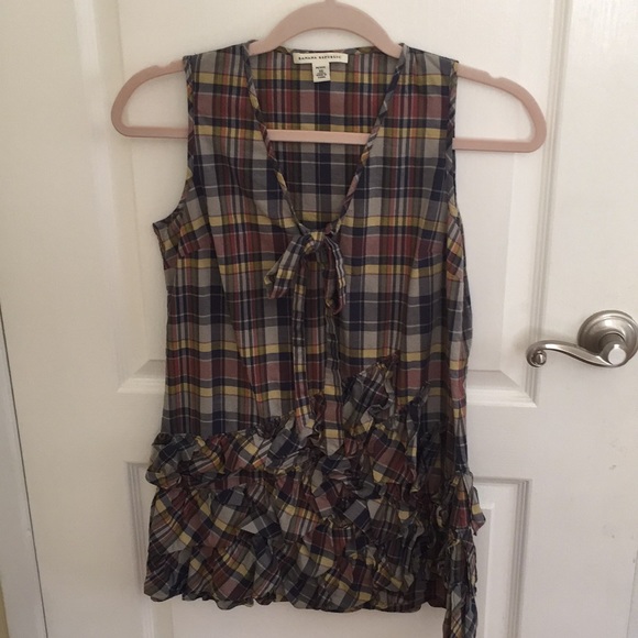 Banana Republic Tops - Banana Republic plaid sleeveless top